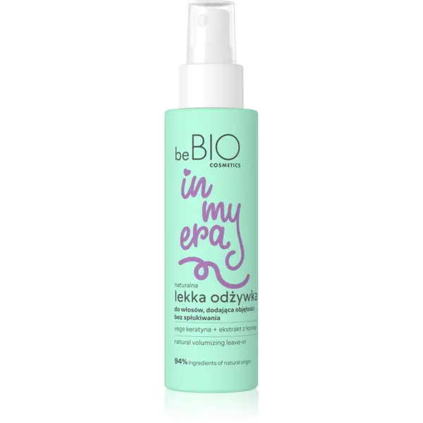 beBIO beBIO In My Era Natural Lightweight Volumizing balzam brez spiranja v pršilu za volumen las 100 ml