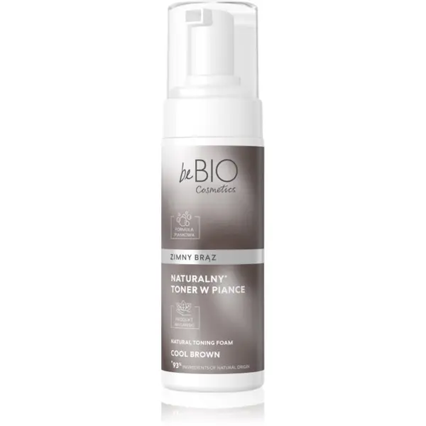 beBIO beBIO Natural Foam Toner Cold Brown tonirana pena za lase 120 ml