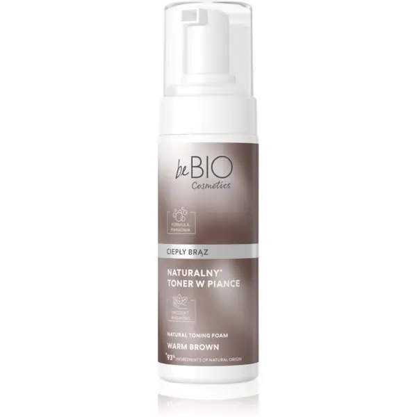 beBIO beBIO Natural Foam Toner Warm Brown tonirana pena za lase 120 ml