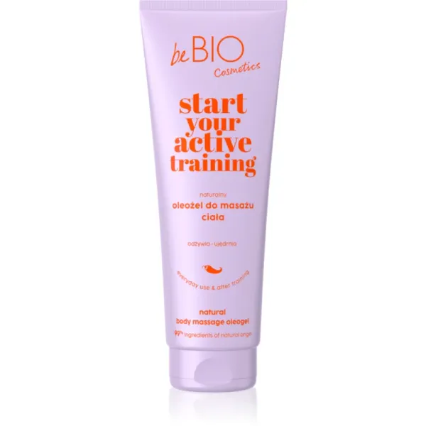 beBIO beBIO Start Your Active Training regeneracijsko masažno olje 250 ml