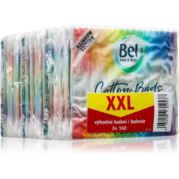 Bel Bel Face & Body Rainbow vatne paličice ugodno pakiranje 3x160 kos