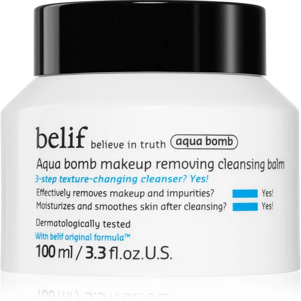 belif belif Aqua Bomb Makeup Removing Cleansing Balm čistilni balzam za odstranjevanje ličil z vlažilnim učinkom 100 ml