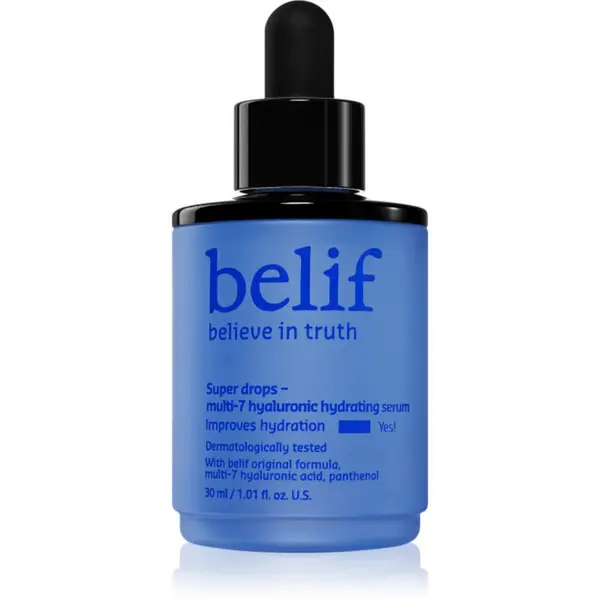 belif belif Super Drops Multi-7 Hyaluronic Hydrating Serum globinsko hranilni in vlažilni serum z učvrstitvenim učinkom 30 ml