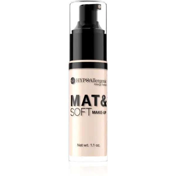 Bell Bell Hypoallergenic Mat&Soft lahka matirajoča podlaga odtenek 00 Alabaster 30 ml