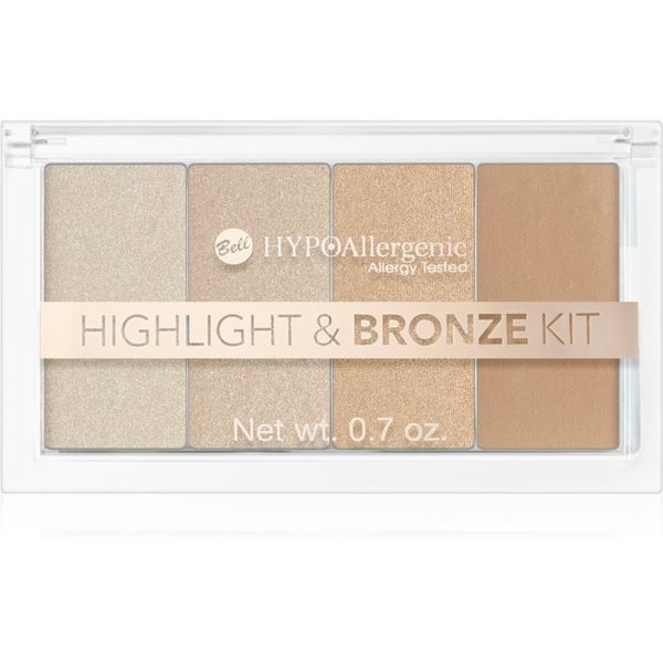 Bell Bell Hypoallergenic t & Bronze Kit paleta za konture in posvetlitev 20 g