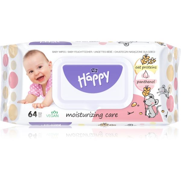 Bella Baby Happy BELLA Baby Happy Oat proteins and Panthenol vlažni čistilni robčki za otroke 64 kos