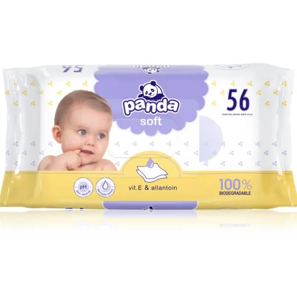 BELLA BELLA Baby Happy Panda vlažni čistilni robčki za otroke 56 kos