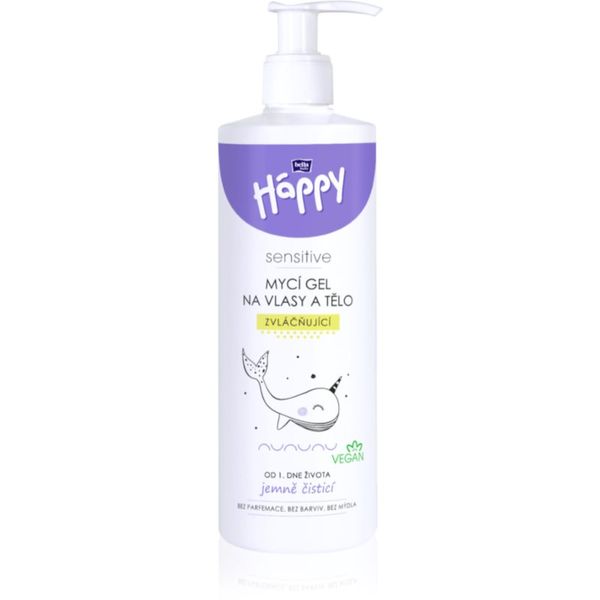 Bella Baby Happy BELLA Baby Happy Sensitive gel za umivanje za telo in lase za otroke 400 ml