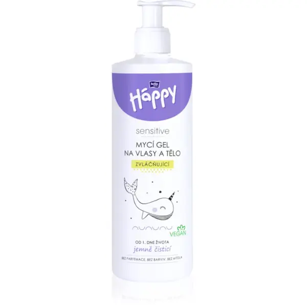 BELLA BELLA Baby Happy Sensitive gel za umivanje za telo in lase za otroke 400 ml