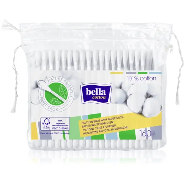 BELLA BELLA Cotton vatne paličice 160 kos