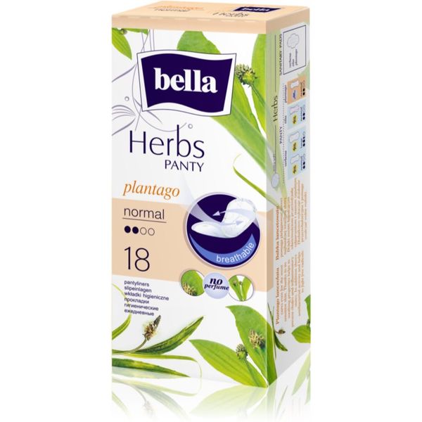 BELLA BELLA Herbs Plantago dnevni vložki brez dišav 18 kos