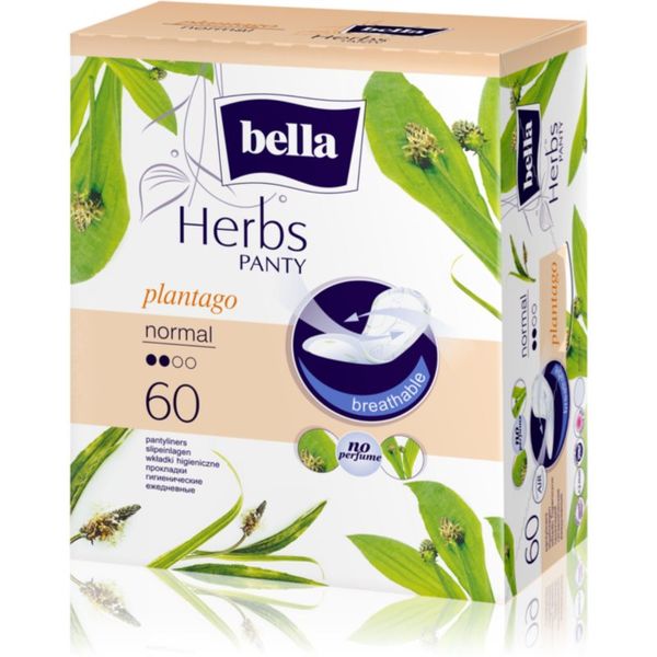 BELLA BELLA Herbs Plantago dnevni vložki brez dišav 60 kos