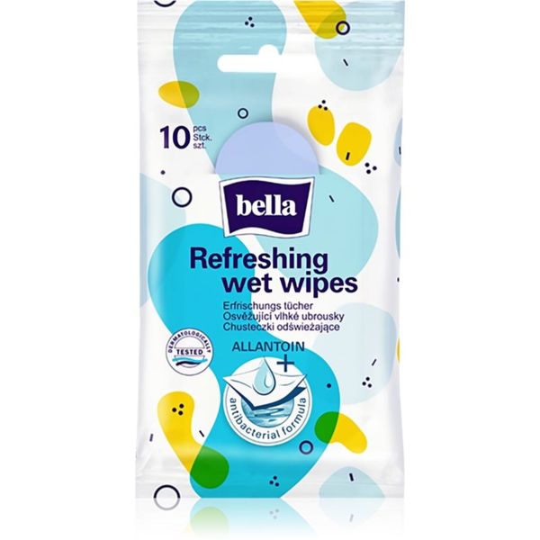 BELLA BELLA Refreshing wet wipes osvežilni vlažilni robčki 10 kos