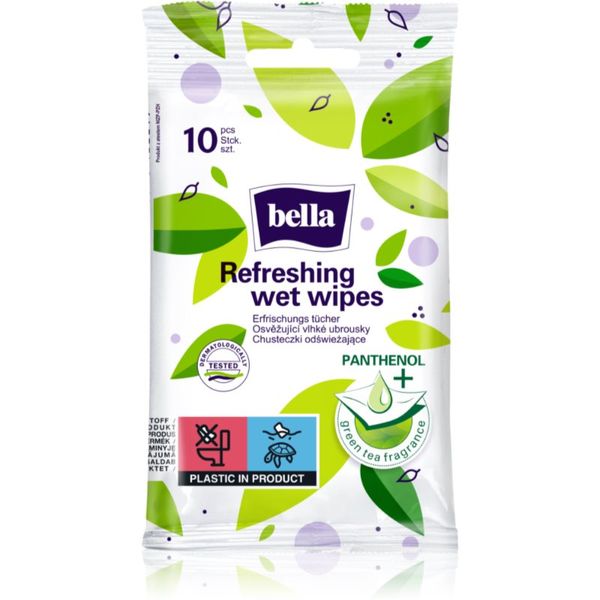 BELLA BELLA Refreshing wet wipes osvežilni vlažilni robčki 10 kos