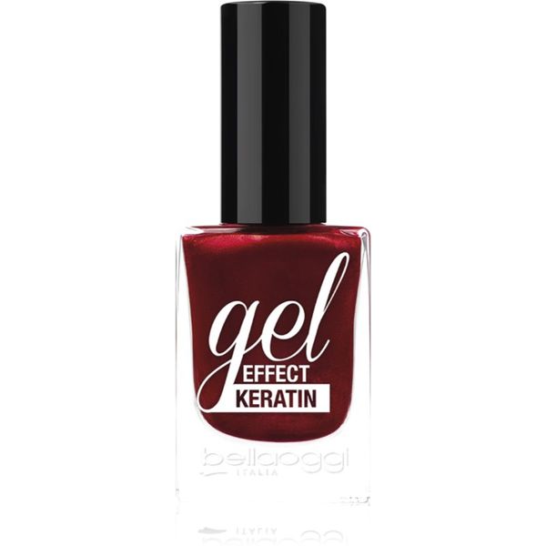 bellaoggi bellaoggi Gel Effect Keratin Nail Polish lak za nohte odtenek Fire Red 10 ml