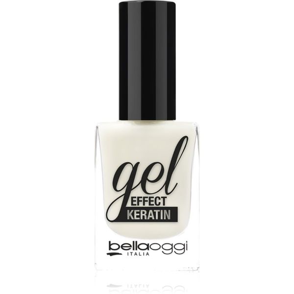 bellaoggi bellaoggi Gel Effect Keratin Nail Polish lak za nohte odtenek Milky White 10 ml