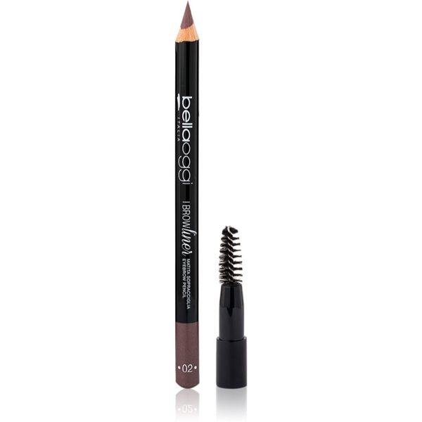 bellaoggi bellaoggi I Brow Liner svinčnik za obrvi s krtačko odtenek Brown 1,1 g