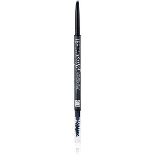 bellaoggi bellaoggi I Brow Sculpt Eyebrows Pencil natančni svinčnik za obrvi s krtačko odtenek Granite Gray 1 g