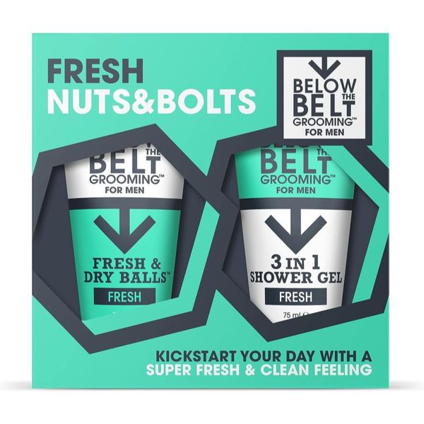 Below the Belt Grooming Below the Belt Grooming Fresh Nuts and Bolts darilni set (za intimno higieno)