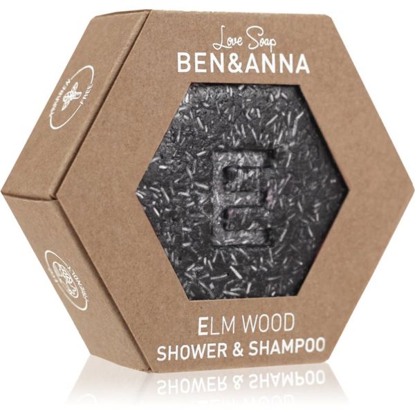 BEN&ANNA BEN&ANNA Love Soap Shower & Shampoo trdi šampon in gel za prhanje 2 v 1 Elm Wood 60 g