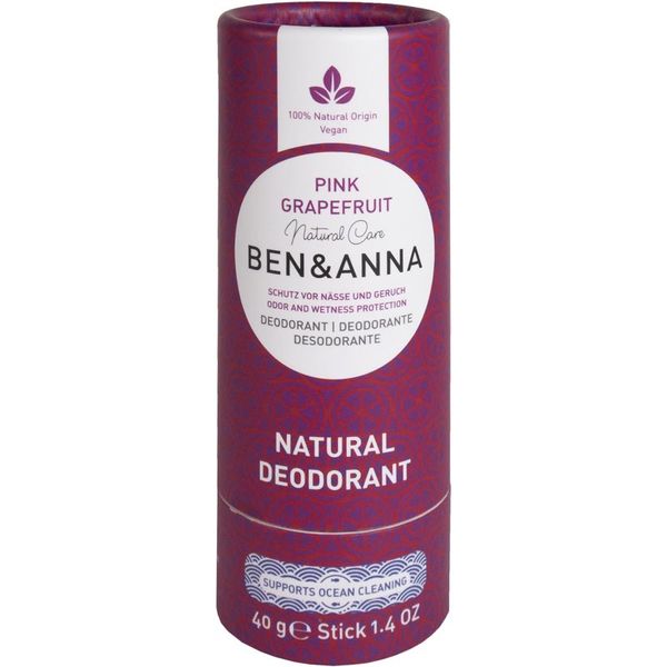 BEN&ANNA BEN&ANNA Natural Deodorant Pink Grapefruit trdi dezodorant 40 g