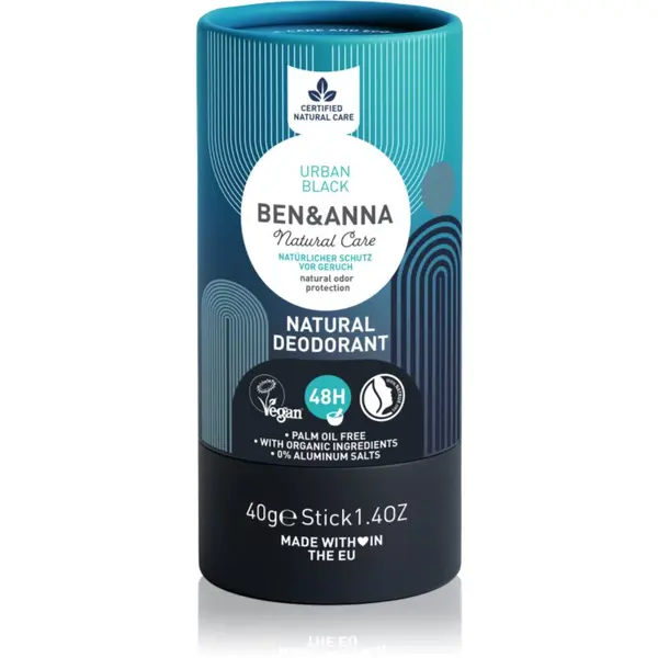 BEN&ANNA BEN&ANNA Natural Deodorant Urban Black trdi deodorant 40 g