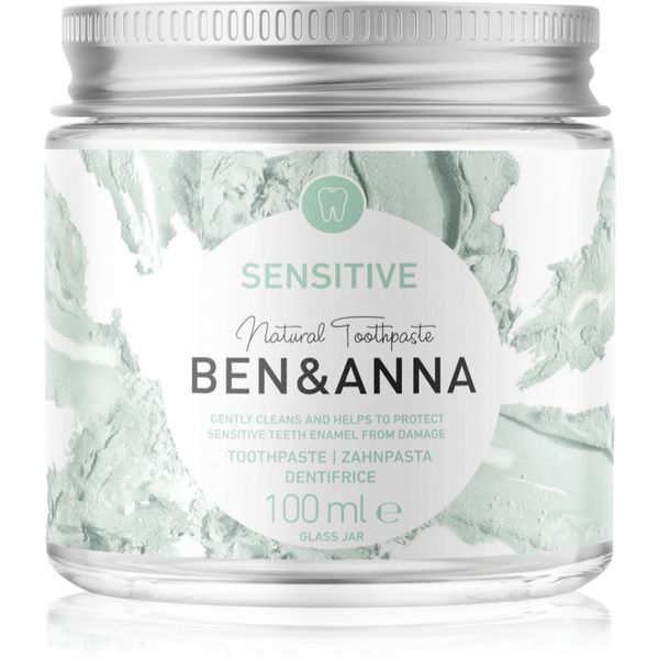 BEN&ANNA BEN&ANNA Natural Toothpaste Sensitive zobna pasta v stekleni embalaži za občutljive zobe 100 ml