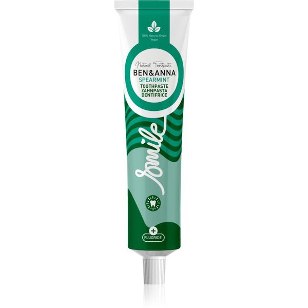 BEN&ANNA BEN&ANNA Toothpaste Spearmint naravna zobna pasta s fluoridom 75 ml