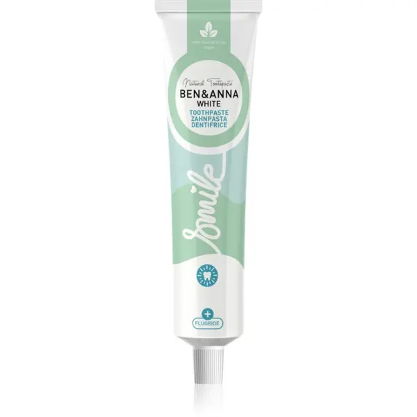 BEN&ANNA BEN&ANNA Toothpaste White naravna zobna pasta s fluoridom 75 ml