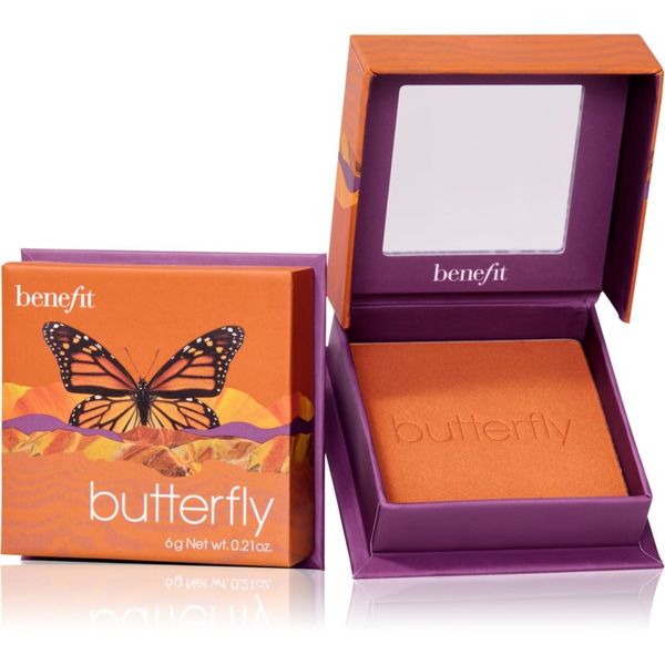 Benefit Benefit Butterfly WANDERful World pudrasto rdečilo odtenek Golden orange 6 g