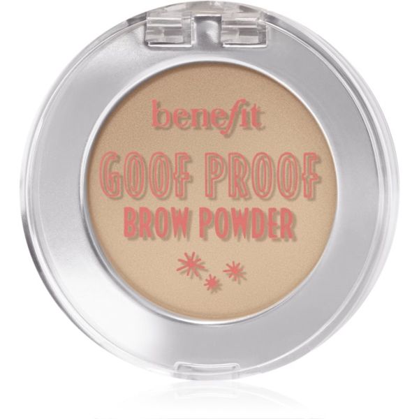 Benefit Benefit Goof Proof Brow Powder puder za obrvi odtenek 1 Cool Light Blonde 1,9 g