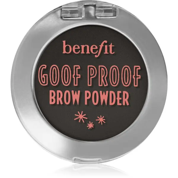 Benefit Benefit Goof Proof Brow Powder puder za obrvi odtenek 6 Cool Soft Black 1,9 g