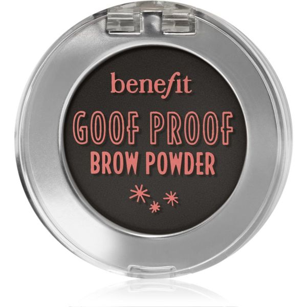 Benefit Benefit Goof Proof Brow Powder puder za obrvi odtenek 6 Cool Soft Black 1,9 g