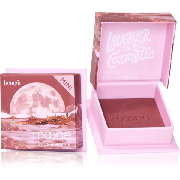 Benefit Benefit Moone WANDERful World Mini pudrasto rdečilo odtenek Rich berry 2,5 g