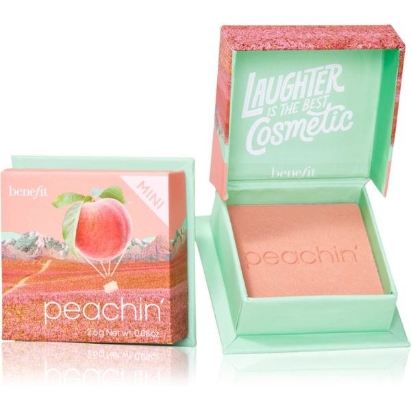 Benefit Benefit Peachin' WANDERful World Mini pudrasto rdečilo odtenek Golden peach 2,5 g