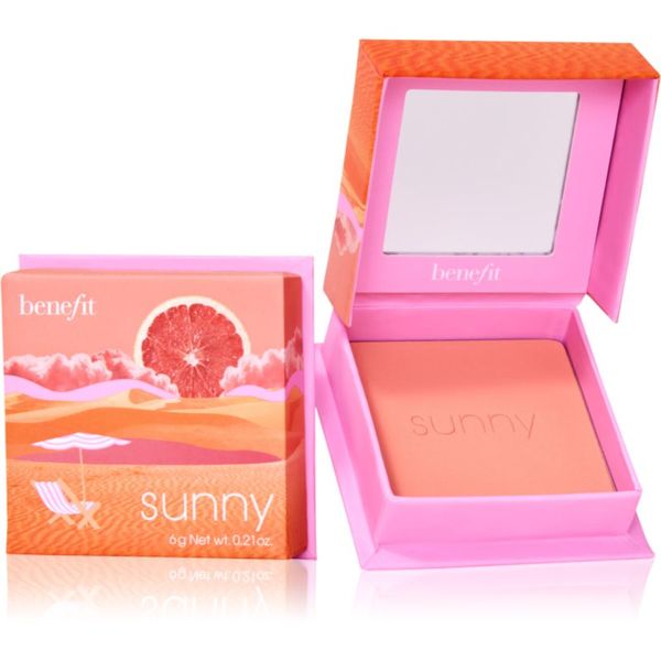 Benefit Benefit Sunny WANDERful World pudrasto rdečilo odtenek Warm coral 6 g