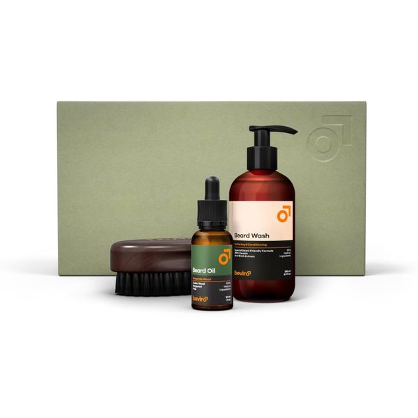Beviro Beviro Bergamia Wood Beard Care Kit darilni set (za brado)