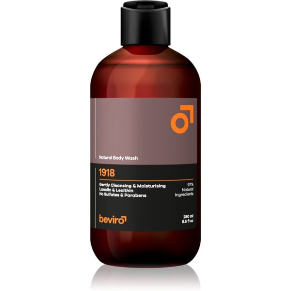 Beviro Beviro Natural Body Wash 1918 gel za prhanje za moške 250 ml