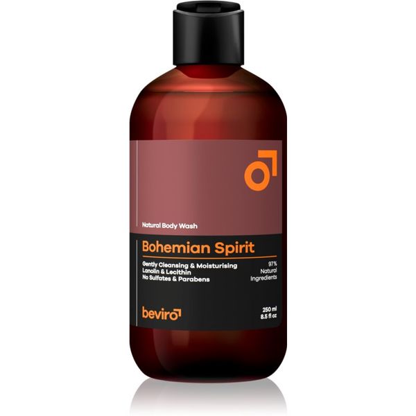 Beviro Beviro Natural Body Wash Bohemian Spirit gel za prhanje za moške 250 ml