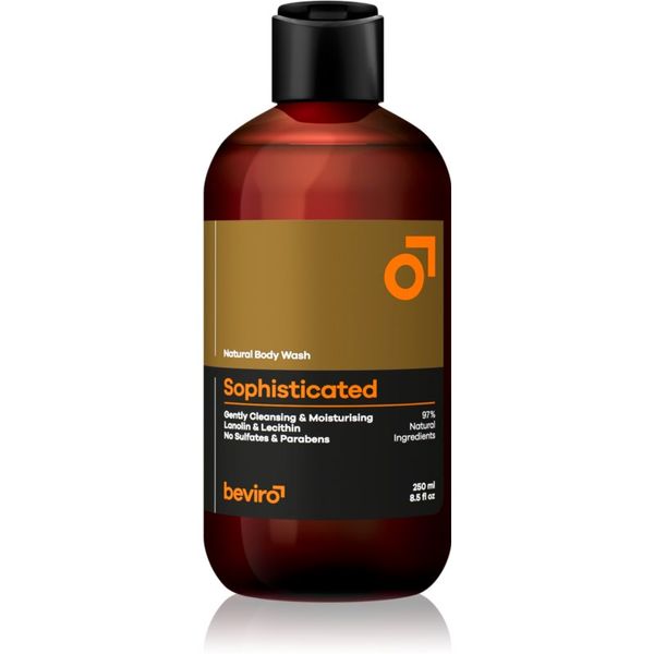 Beviro Beviro Natural Body Wash Sophisticated gel za prhanje za moške 250 ml