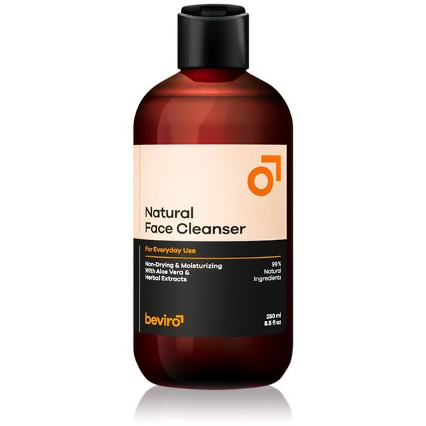 Beviro Beviro Natural Face Cleanser gel za umivanje obraza za moške 250 ml