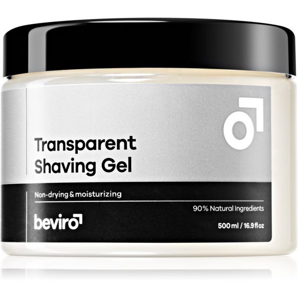 Beviro Beviro Transparent Shaving Gel gel za britje za moške 500 ml