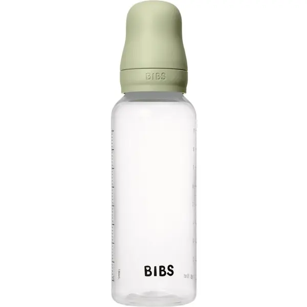 BIBS BIBS Anti-Colic Baby Bottle Latex antikolična steklenička s cucljem iz naravnega kavčuka Sage 270 ml