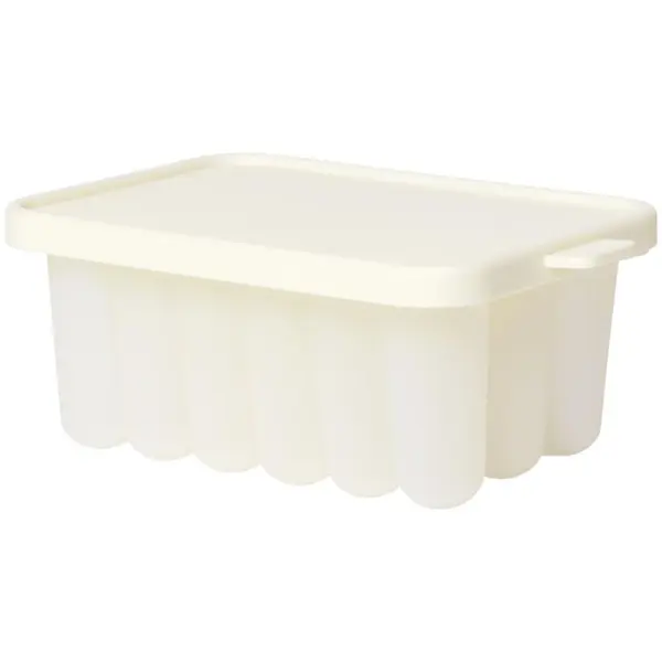 BIBS BIBS Baby Food Freezer Tray silikonski kalup, odporen proti zmrzali Ivory 12 x 8,5 x 5,3 cm 150 ml