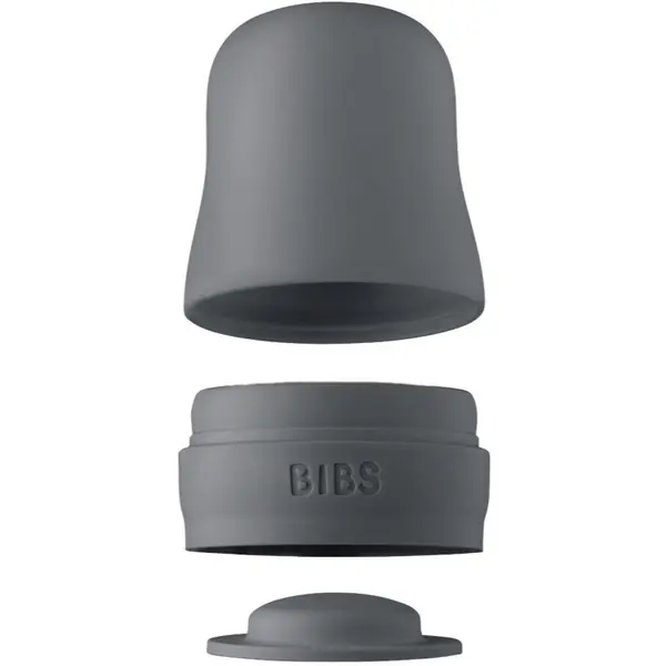 BIBS BIBS Baby Glass Bottle Cap zamašek z navojem za steklenico Iron 1 kos
