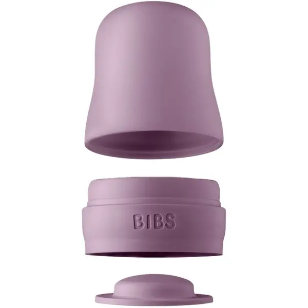 BIBS BIBS Baby Glass Bottle Cap zamašek z navojem za steklenico Mauve 1 kos