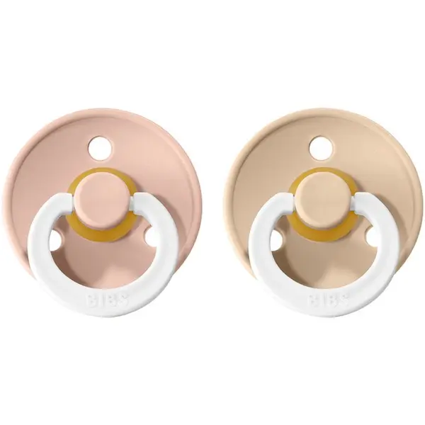 BIBS BIBS Colour Natural Rubber Size 1: 0+ months duda Blush Night / Vanilla Night 2 kos