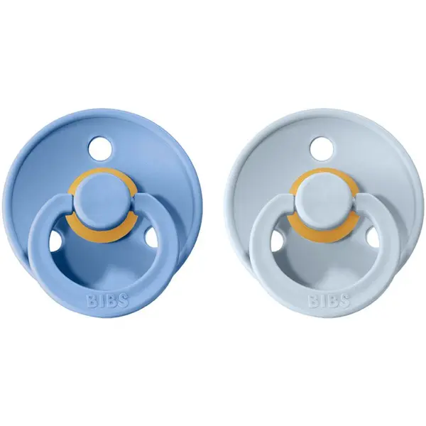 BIBS BIBS Colour Natural Rubber Size 2: 6+ months duda Sky Blue / Baby Blue 2 kos