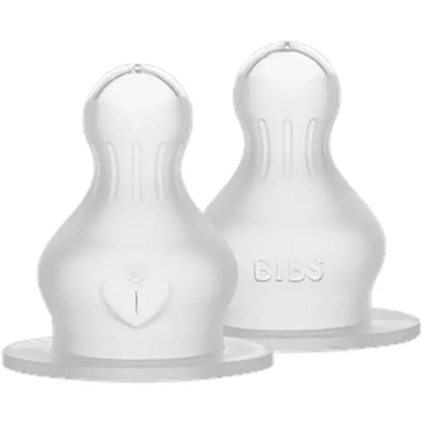 BIBS BIBS Silicone Bottle Nipple cucelj za stekleničko Fast Flow 2 kos