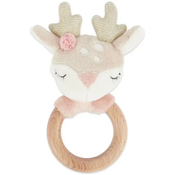 Bieco Bieco Grasping Toy with Rattle Fawn Ella igrača z ropotuljico 0 m+ 1 kos